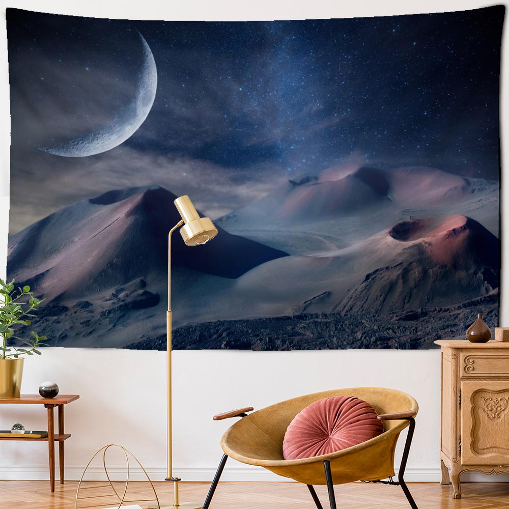 Научная фантастика картина маслом гобелен настенный богемный мультфильм хиппи психоделический ковер художественная комната домашний декор