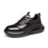 Fashion Genuine Leather Men's Sports Shoes Thick Bottom Comfortable Casual Versatile Style Black Brown Outdoor Youth Shoes High Quality