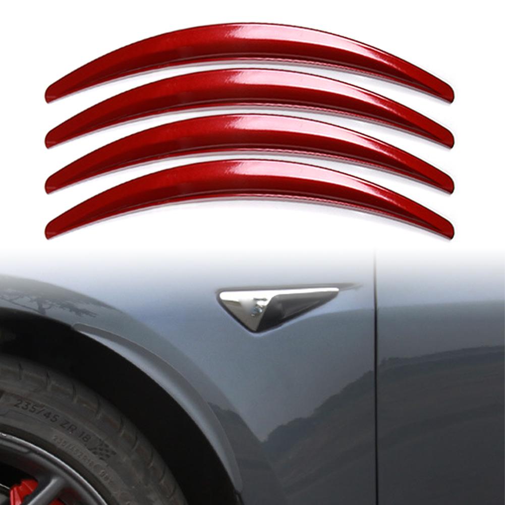 4 шт./компл. автомобильное колесо, отделка арок, боковые накладки на крылья для Tesla Model 3 2017 2018 2019 2020 2021, внешние детали