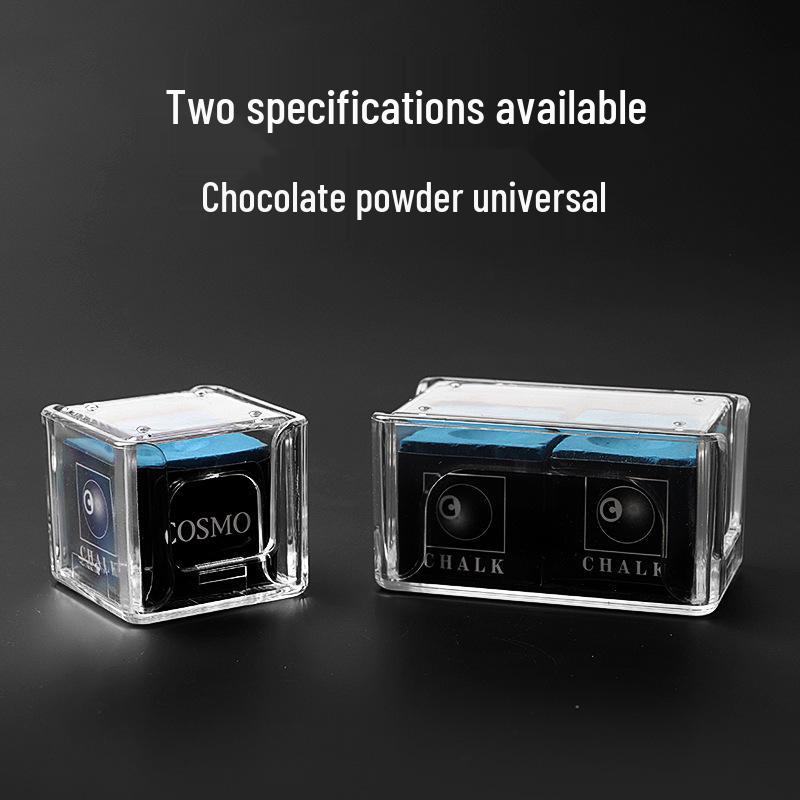 Прозрачный акриловый набор мела для бильярдного кия для девяти шаров и китайского восьми шаров снукера