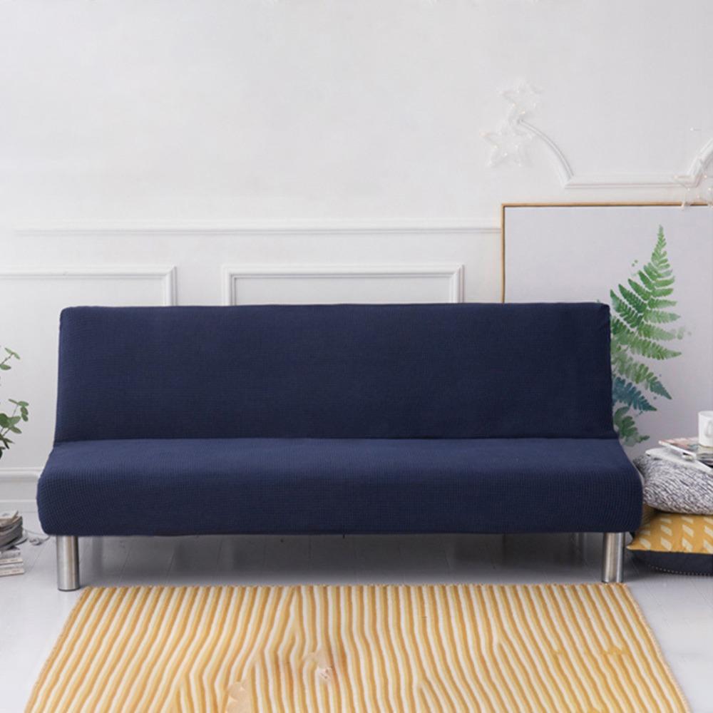 Removable Futon Sofa Cover Elastic Bench Cover Household Armless Sofa Slipcover  Home