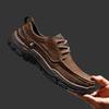 High Quality Real Leather Walking Shoes Outdoor Male Sneakers Anti-slip Mens Trainers Lace-Up Soft Casual Shoes Treking Footwear