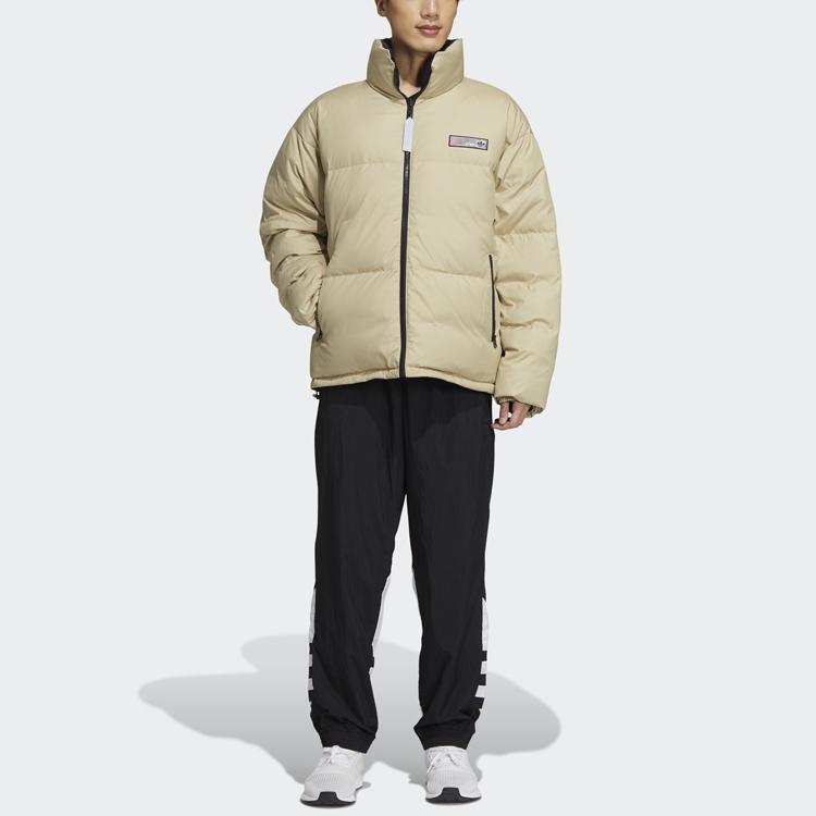 adidas Оригинальная двусторонняя теплая тканая рабочая одежда премиум-класса с воротником, спортивный пуховик, мужские куртки фиолетового цвета GT7291