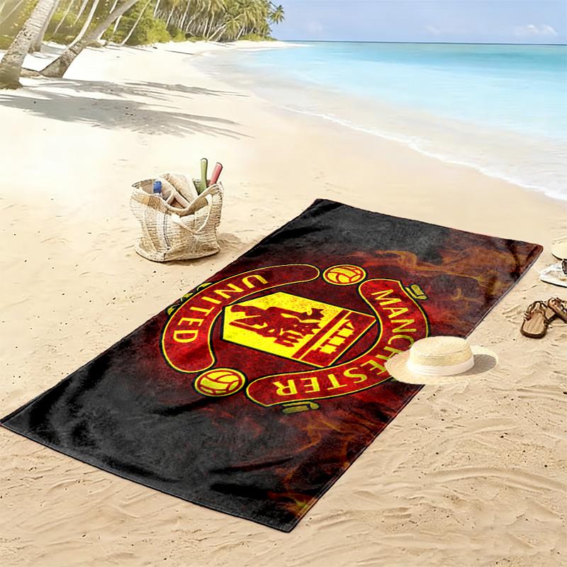 Man United3 Print Beach Towel, Large Soft Quick Dry Towel for Beach Camping Swimming