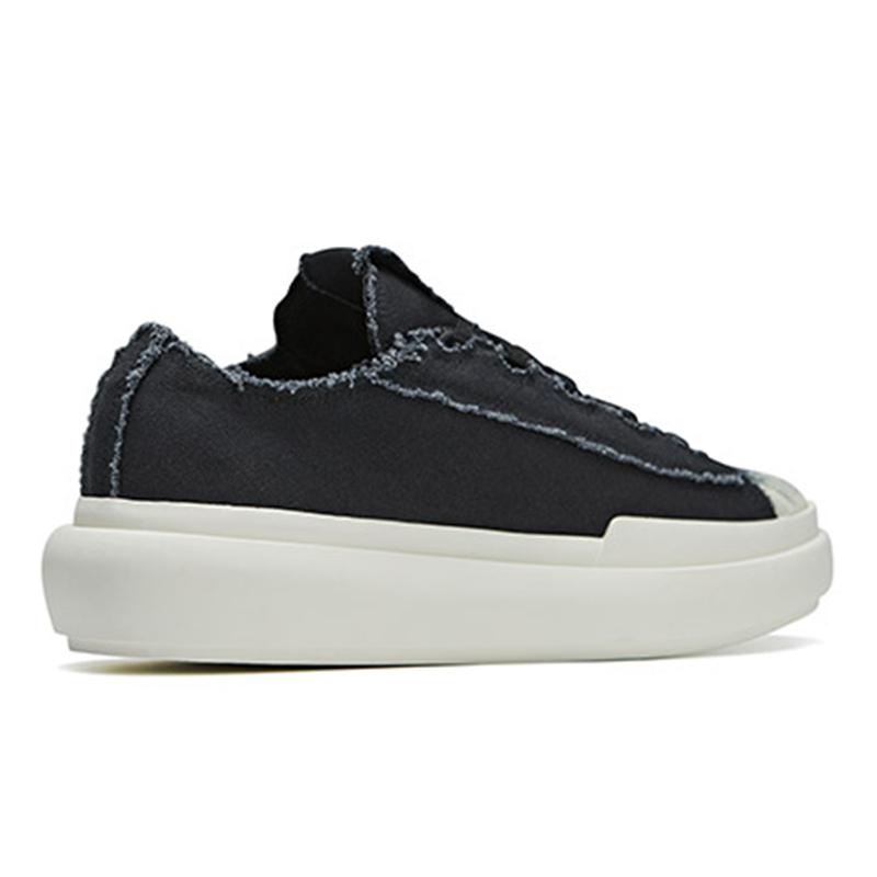 Adidas Y-3 Nizza Low Worn-In — черные с белым кроссовки унисекс IF7790