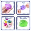 Big Spongy Glitter Mochi Squishy Fidget Sensory Toys Kawaii Animal Stress Ball Powder Fun Soft  Antistress Squeeze Children Toys