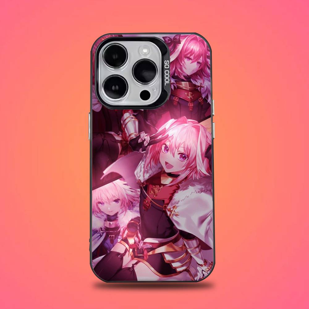 Чехол для телефона Fate Apocrypha Astolfo для iPhone 16,15,14,13,12,11,Pro,Max,Plus,Mini,XS,SE, противоударный, черный, матовый, жесткий бампер