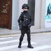 Детская боевая форма Сил Специального Назначения Новый камуфляжный тренировочный костюм Костюм камуфляжа «Черный Орел» Костюм для выступлений