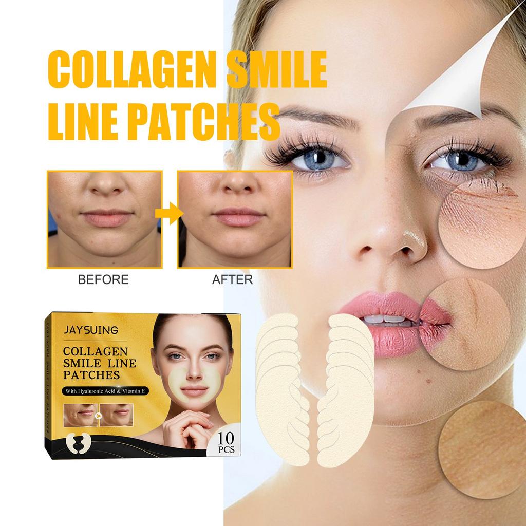 Collagen Smile Line Wrinkle Patches Facial Wrinkle Patches - Anti-wrinkle Facial Patches For Smoothing Smile Lines
