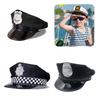 Cop Hat Costume for Women Men Teenagers for Police Party Decoration Costume Cosplay Dress-up for Role Playing
