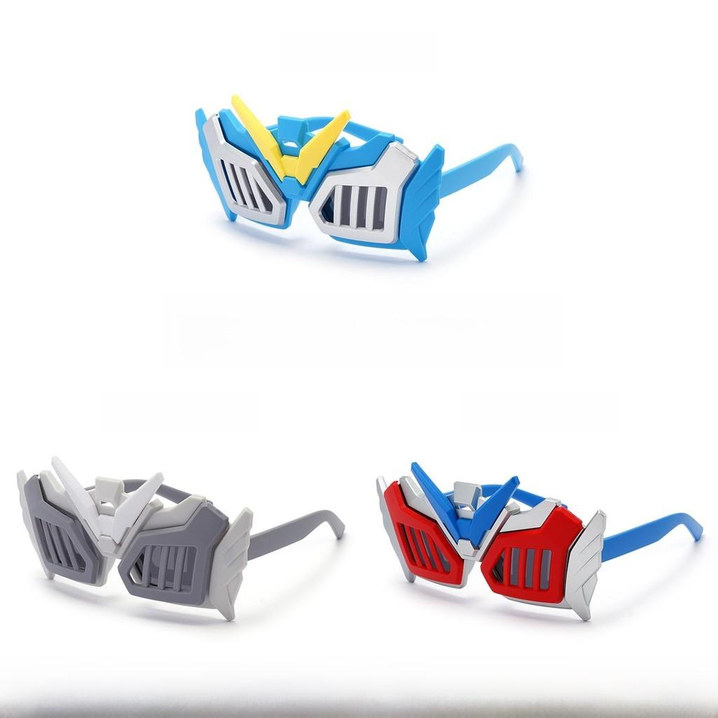 Kids Cartoon Mecha Warrior Sunglasses With Uv400 Protection And Fullframe Design For Travel And Events