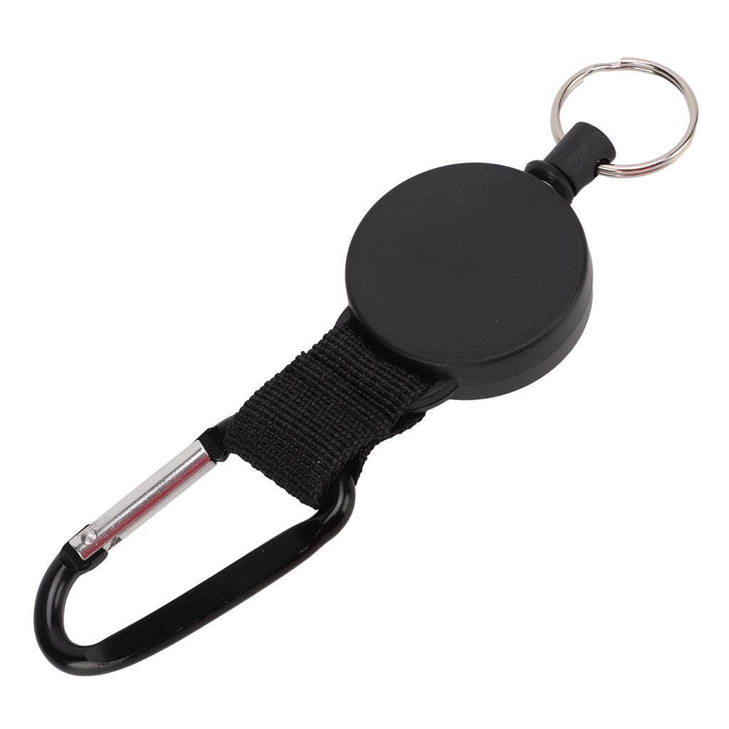 Retractable Key Chain Heavy Duty Carabiner Key Holder Keychain Lanyard Badge Reels with Steel