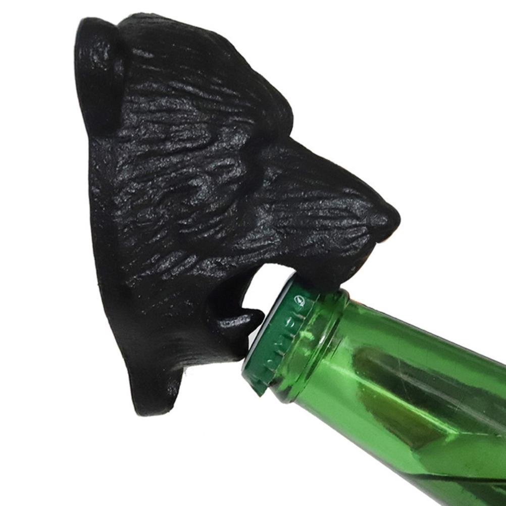 Wall Mounted Beer Bottle Opener Vintage Cast Iron Corkscrew for Bar Kitchen Tools