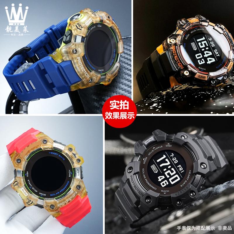 Для часов Casio G-SHOCK 3475 GBD-H1000 Серия Cat Man Модифицированный Резиновый Силиконовый Ремешок для Часов Мужские Спортивные Цепочки Аксессуары Черный