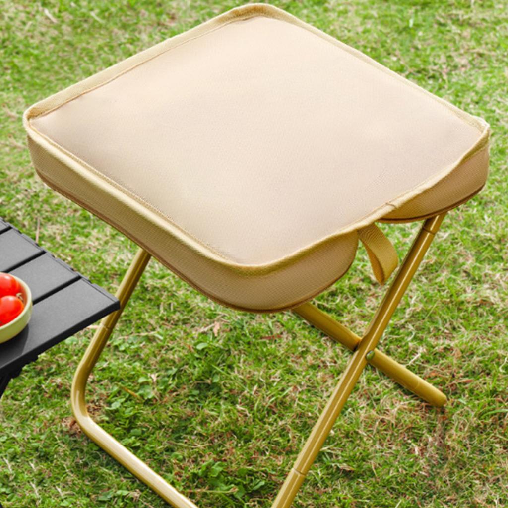 Portable Folding Stool for Outdoor Camping Fishing Train Trip with Lightweight Aluminum Alloy Frame