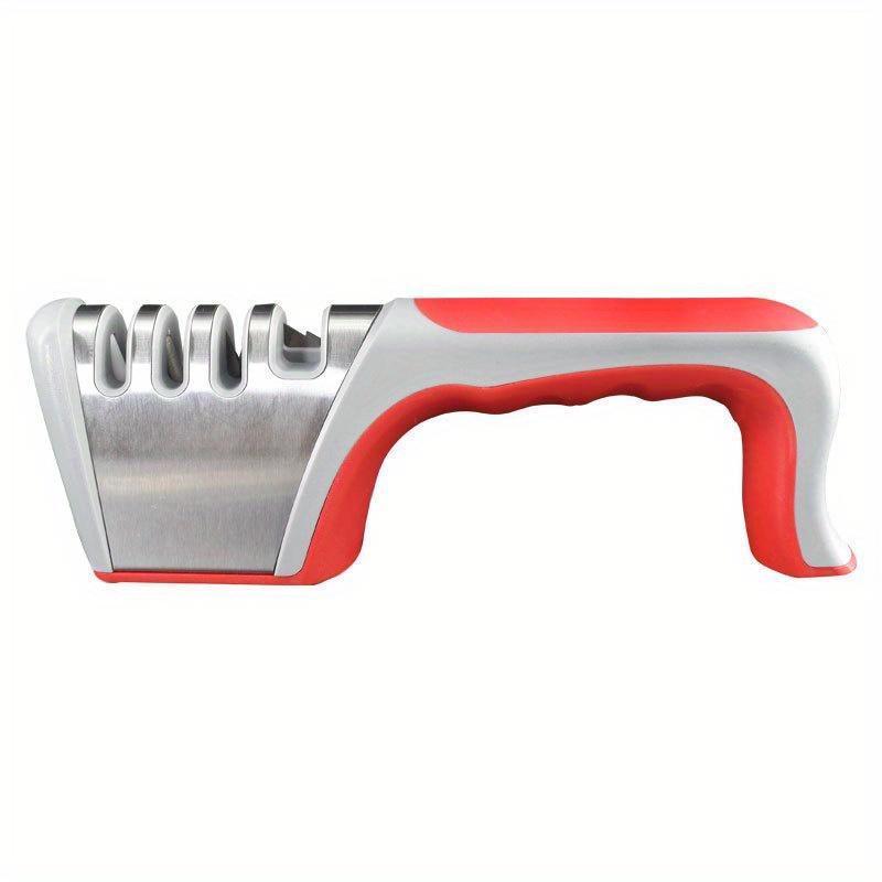 4-in-1 Sharpener Multi-purpose Household Kitchen Gadgets Tungsten Steel Grindable Scissors Tool Quick Sharpening Stone Bar