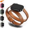 Кожаный ремешок для Apple Watch Band 46/42мм 49мм 45мм 41мм 40мм 44мм Correa для IWatch Series 10 9 8 7 6 SE 5 4 Ultra 2 Браслет