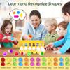 Montessori Educational Toys 2 Years Old Children Toy Eggs Toddler Sensory Puzzle Smart Eggs Colors Shapes Matching Sorter Game