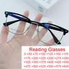 Anti Radiation Reading Eye Glasses For Women Men Replaceable Lens Half Frame Square Anti Blue Ray Fashion Eyeglasses Tr Business