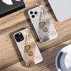 Янтарный Двойная Любовь Для iPhone 16 Pro Max 15 Pro 14 13 12 Mini 11 XS Max XR 7 8 Plu SE 2022 Чехол для телефона из закаленного стекла