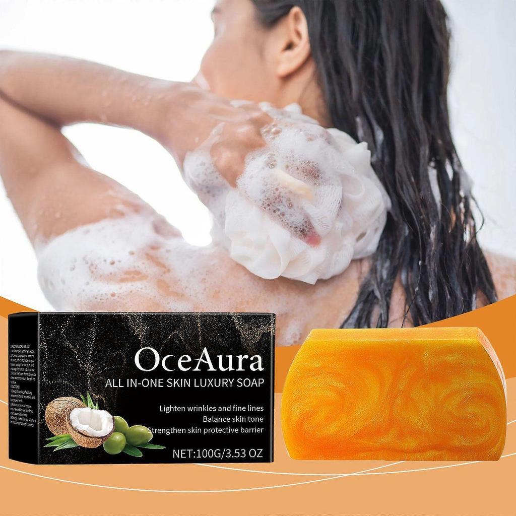 Limited time!!Oceaura Essential Oil Skincare Soap - Gentle Cleansing And Moisturizing, Full-Body Refreshing Bath Care Soap