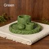 Concrete Tray Sage Burner Aromatherapy Sage Burning Smudging Tray Natural Crude Wood Sage Incense Candle Holder