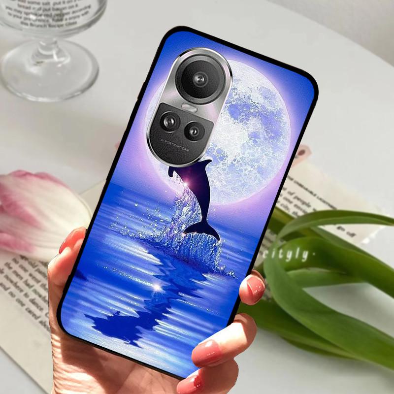 Чехол для Oppo Reno 10 5G CPH2531 Reno10 Ударопрочный Мягкий ТПУ Силиконовый Чехол для Телефона Для Oppo Reno 10 Pro 5G CPH2525 Funda Мультяшный