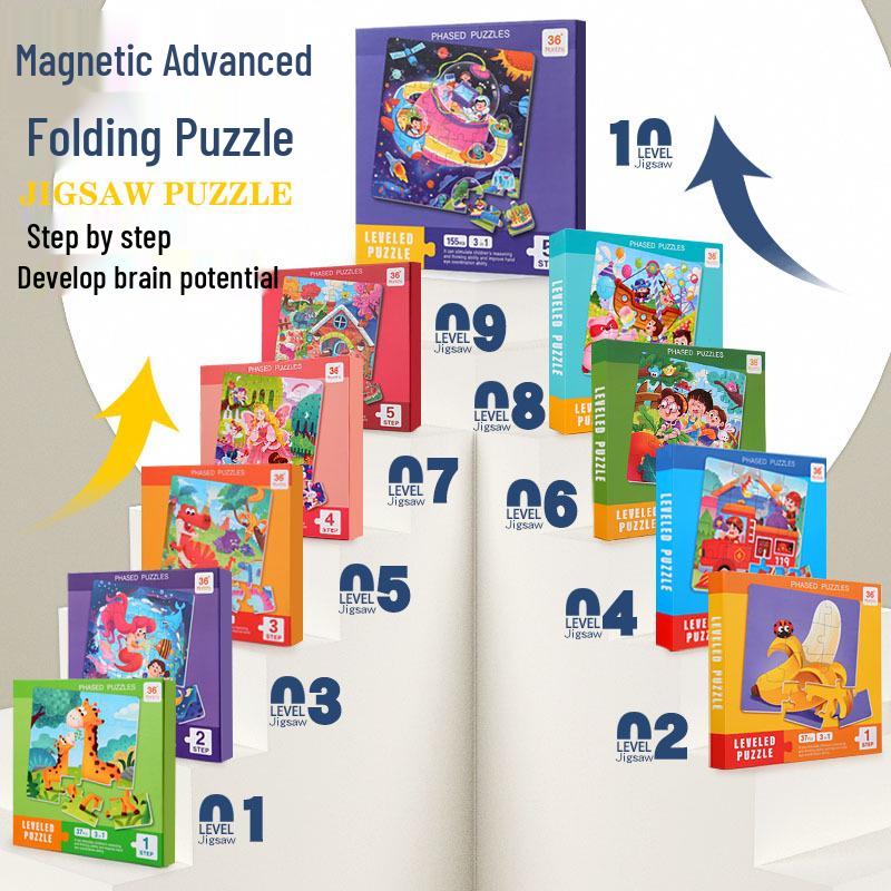 Magnetic Puzzle Set - Educational Toy for Children Aged 2-6