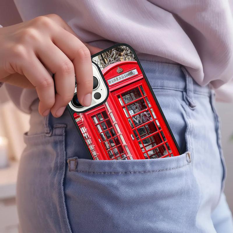 London Red Telephone Bus Big Ben Phone Case For iPhone 17 Air 15 16e 14 13 Pro Max Coque 12 11 Pro Max PLUS cover
