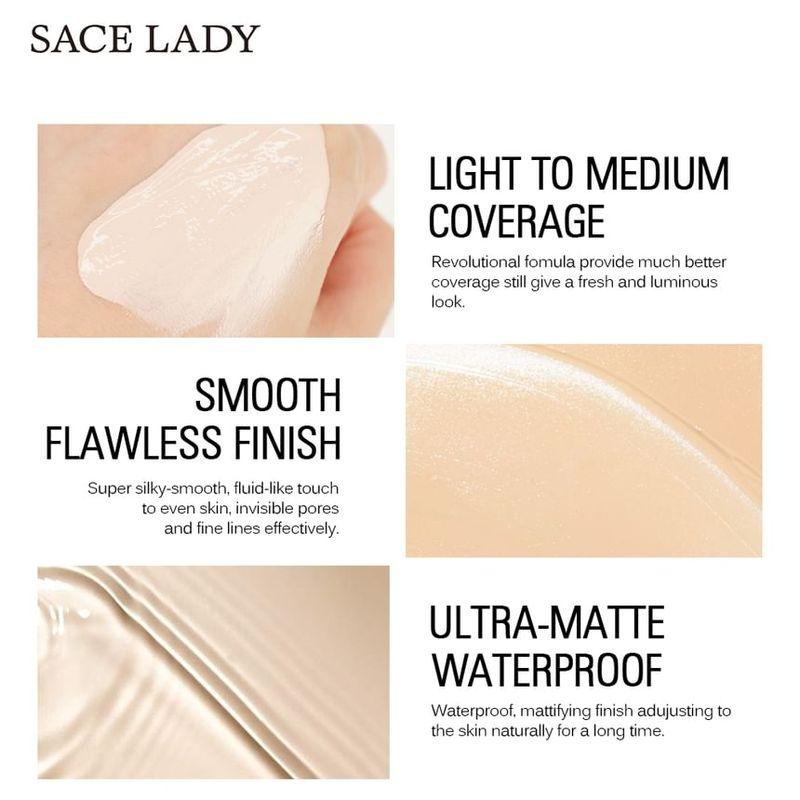 Sace Lady - Стойкая тональная основа - 5 оттенков