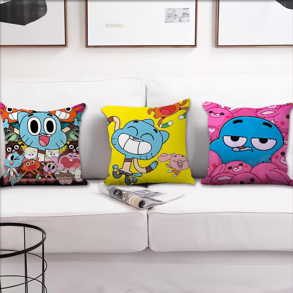 Удивительный Мультяшный Мир G-gumball Наволочка Подушка Декор Комната Дом Диван Гостиная Офис Авто Нордическая Простота