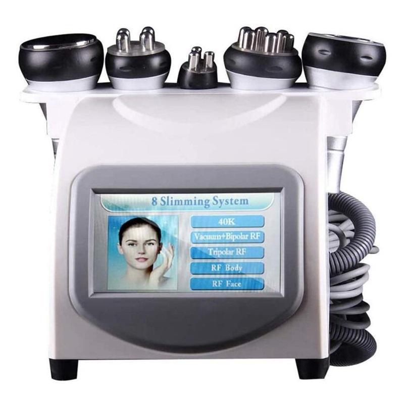 5 In 1 Vacuum Ultrasonic Cavitation Radio Frequency Multipolar RF Body Slimming Machine Skin Lifting Tighten Anti-Wrinkle Device