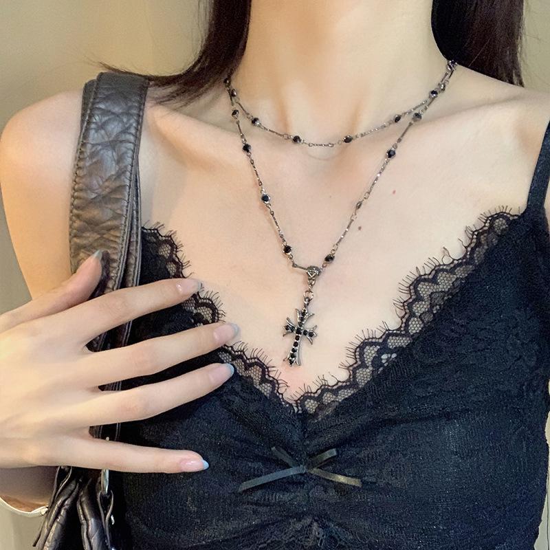 Роскошный кожаный кошелек для монет и наушников в корейском стиле, ожерелье с ключичной цепочкой