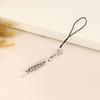 Y2K Creative Fishbone Mobile Phone Chain Metal Fish Bone Phone Lanyard Cell Phone Charm Keycord Accessories