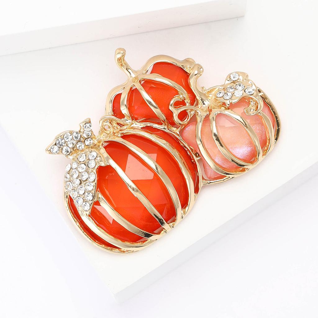 Высококачественный сплав эмали 3 тыквы броши модный универсальный женский костюм свитер корсаж ювелирные изделия булавка