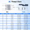 2Pcs 6602-06-06-06 Run Tees Swivel Hose Fittings 3/8inch JIC (9/16"-18 thread) Male x 3/8inch JIC Female Stainless Steel Hydraulic T Adapter Fitting