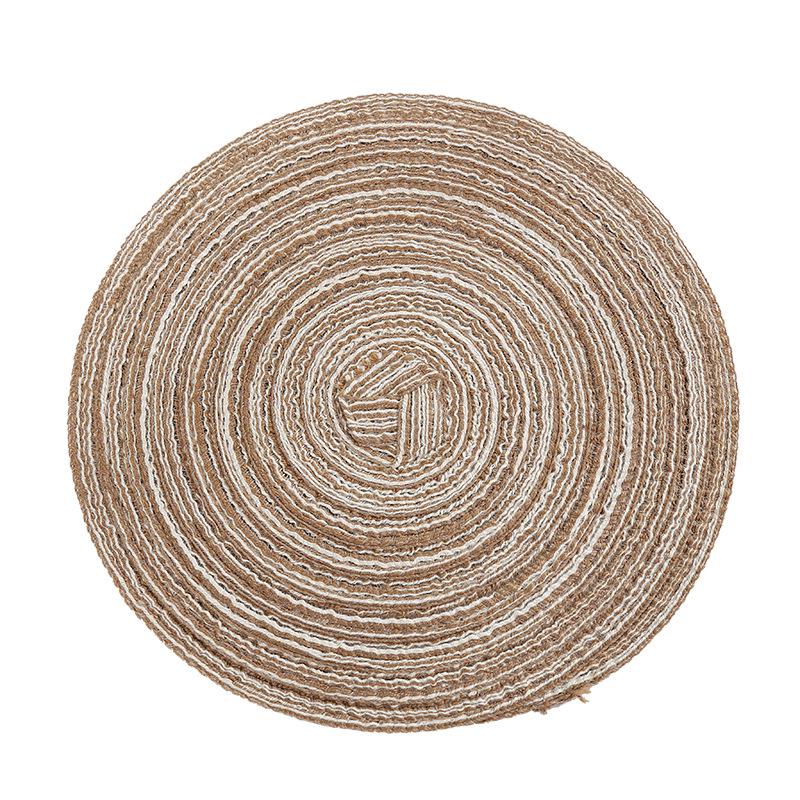 Coaster Table Mat Round PVC Placemat Kitchen Dining Table Mats Steak Pad Anti Slip Heat Resistant Placemats Home Decor