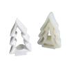 Cute Christmas Tree Candlestick Silicone Molds DIY Crafts Plaster Mold Table Ornament Mould Tealight Candle Holder Mold