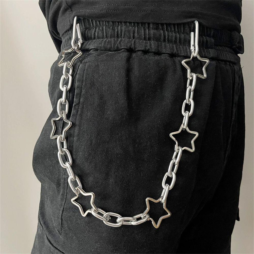 Hip Hop Punk Jewelry Rock Keychain Chain Keychain Waist Chain Trousers Decoration Pants Chain