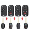 Для Honda Fit Accord Civic 2006-2011 2003-2013 CRV 2018 Pilot Modified Flip 2/3/4 кнопки автомобильный дистанционный ключ Shell с/без резиновой прокладки