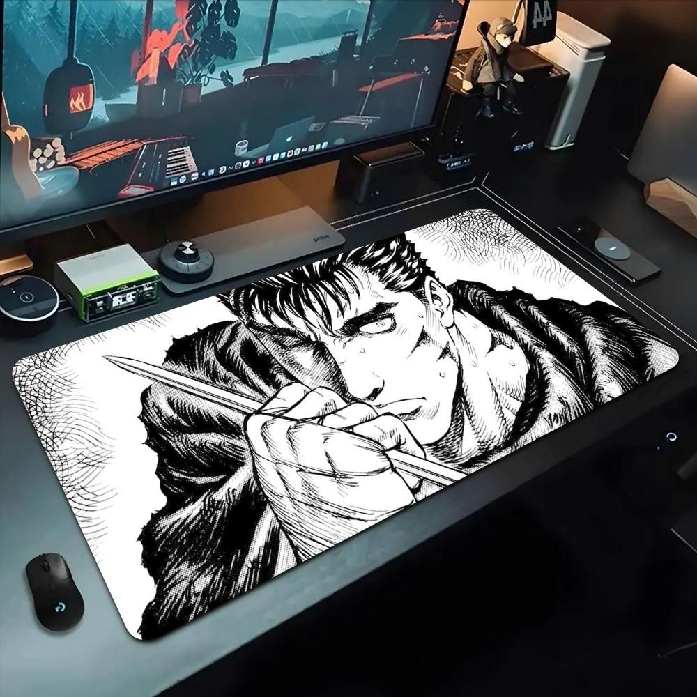 Коврик для мыши Berserk 500x1000 мм Большой игровой коврик для мыши Геймерский XL Резиновый Отаку Клавиатурный коврик Настольный коврик для ноутбука