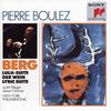 CD BERG, NORMAN, JESSYE, BOULEZ; PINCH - Lulu Suite / Lyric Suite / Wine  SMK45838 Non Japan Classical Used