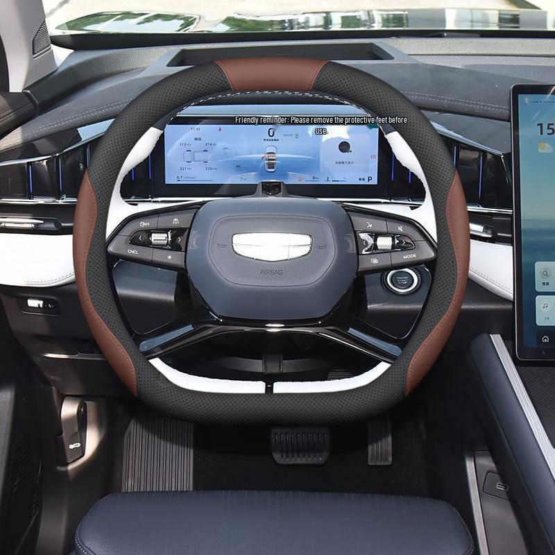 Индивидуальная накладка на руль для Geely Boyue L 2025 - Нескользящая, Без запаха, Не требует шитья.