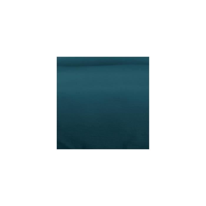 Parure housse de couette en microfibre lavée 260x240 cm BOHEME bleu canard, par Soleil d'Ocre
