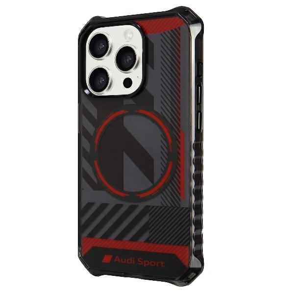 Audi Iml Sport Magsafe Case Iphone 15 Pro 6.1 Czarny/Black Hardcase Au-Imlmip15P-Rsq/D2-Bk