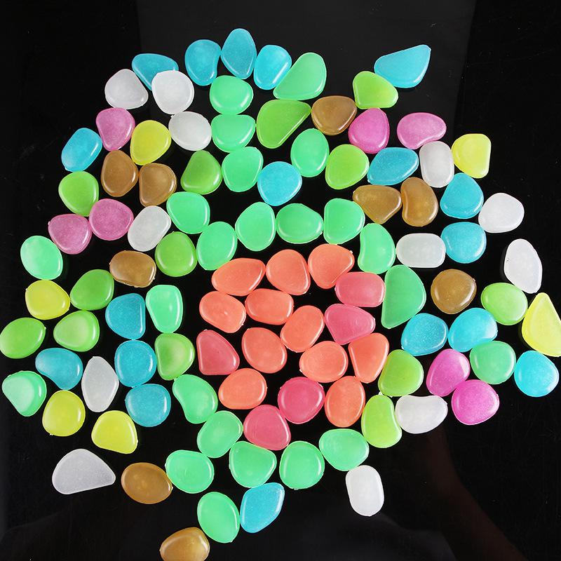 Luminous Garden Fish Tank Pebbles: Fluorescent Artificial Stone