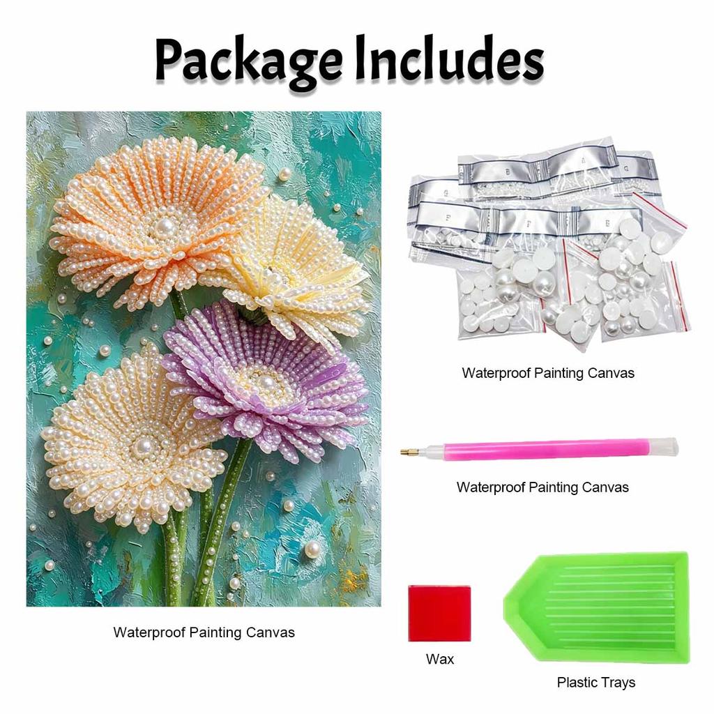 Pearl Painting Art Handmade Flower DIY Pearl Decoration Painting