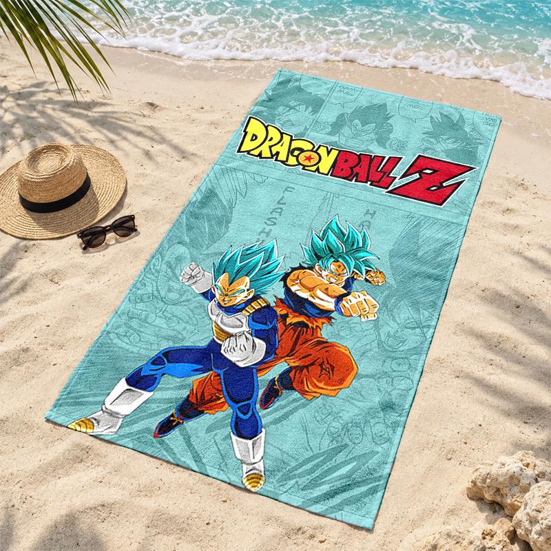 Dragon Ball Microfiber Beach Towel Quick Dry Sand Free Lightweight Beach Towels for Travel Swimming Camping