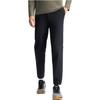 Fila Повседневные универсальные зауженные трикотажные спортивные брюки мужские брюки глубокого черного цвета A11M511603FBK