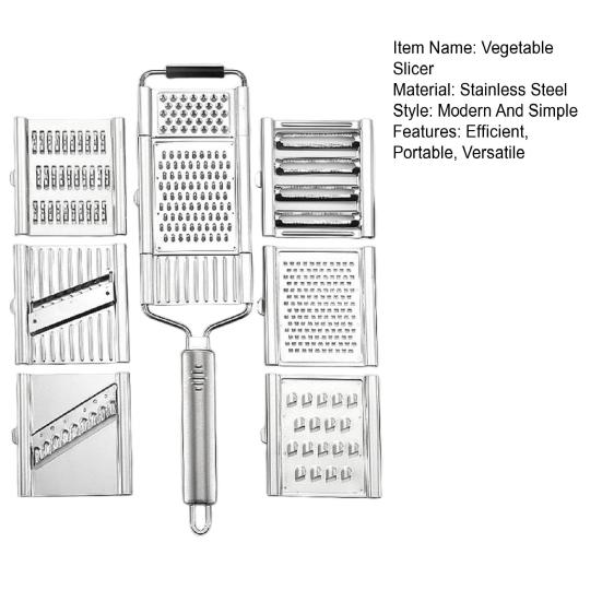 Овощерезка из нержавеющей стали, овощерезка, съемное лезвие, кухонная овощерезка, овощерезка для салатов, сыра, фруктов